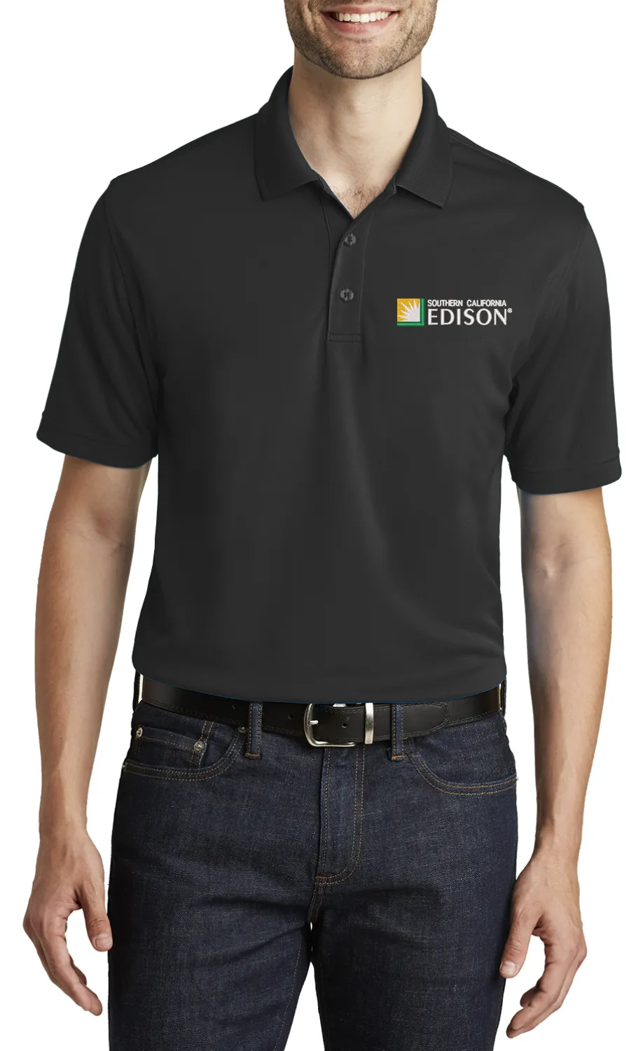 Custom Embroidered SCE Polo - Embroidered Dry Zone UV Micro-Mesh Polo. K110