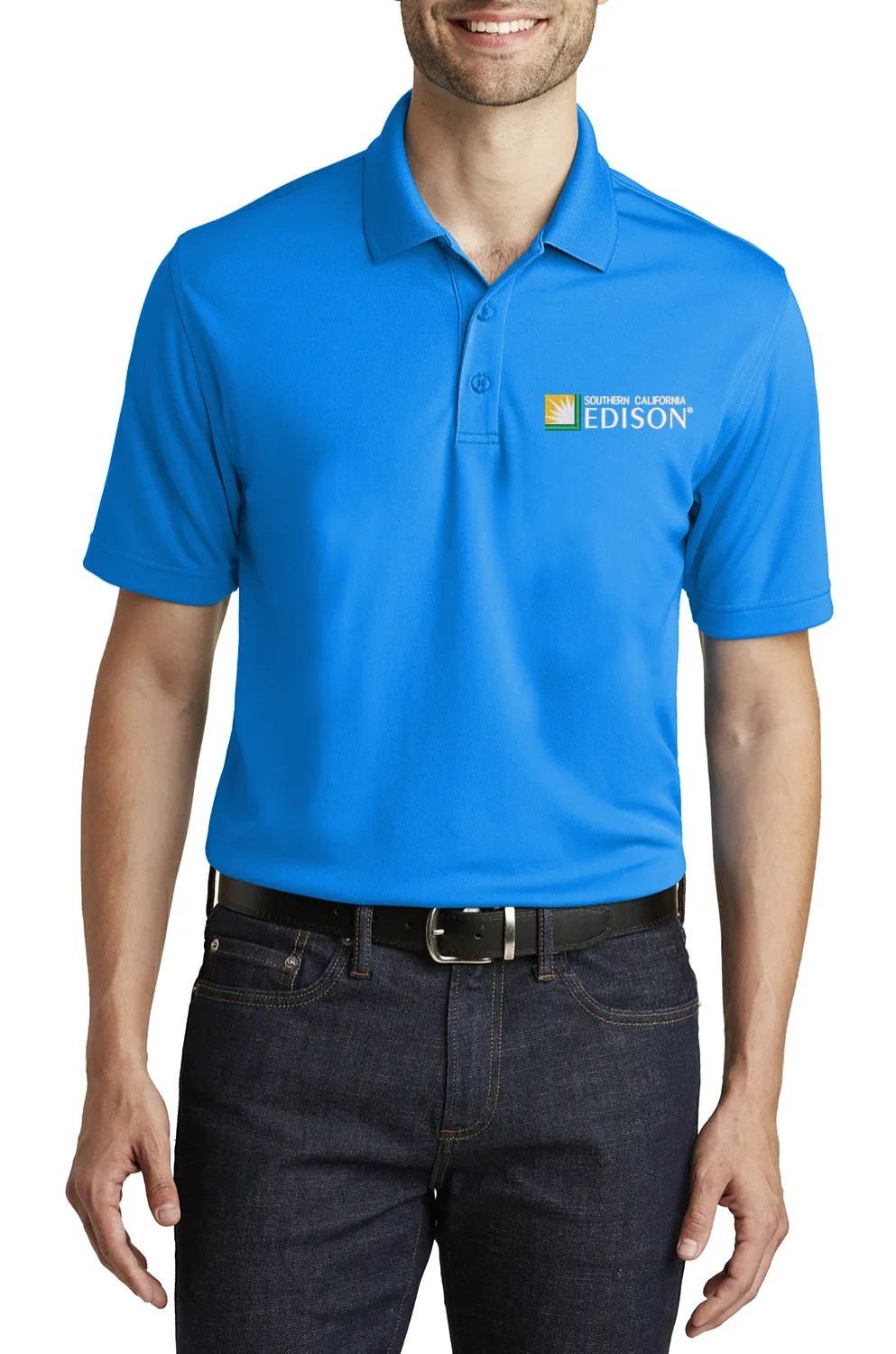 Custom Embroidered SCE Polo - Embroidered Dry Zone UV Micro-Mesh Polo. K110