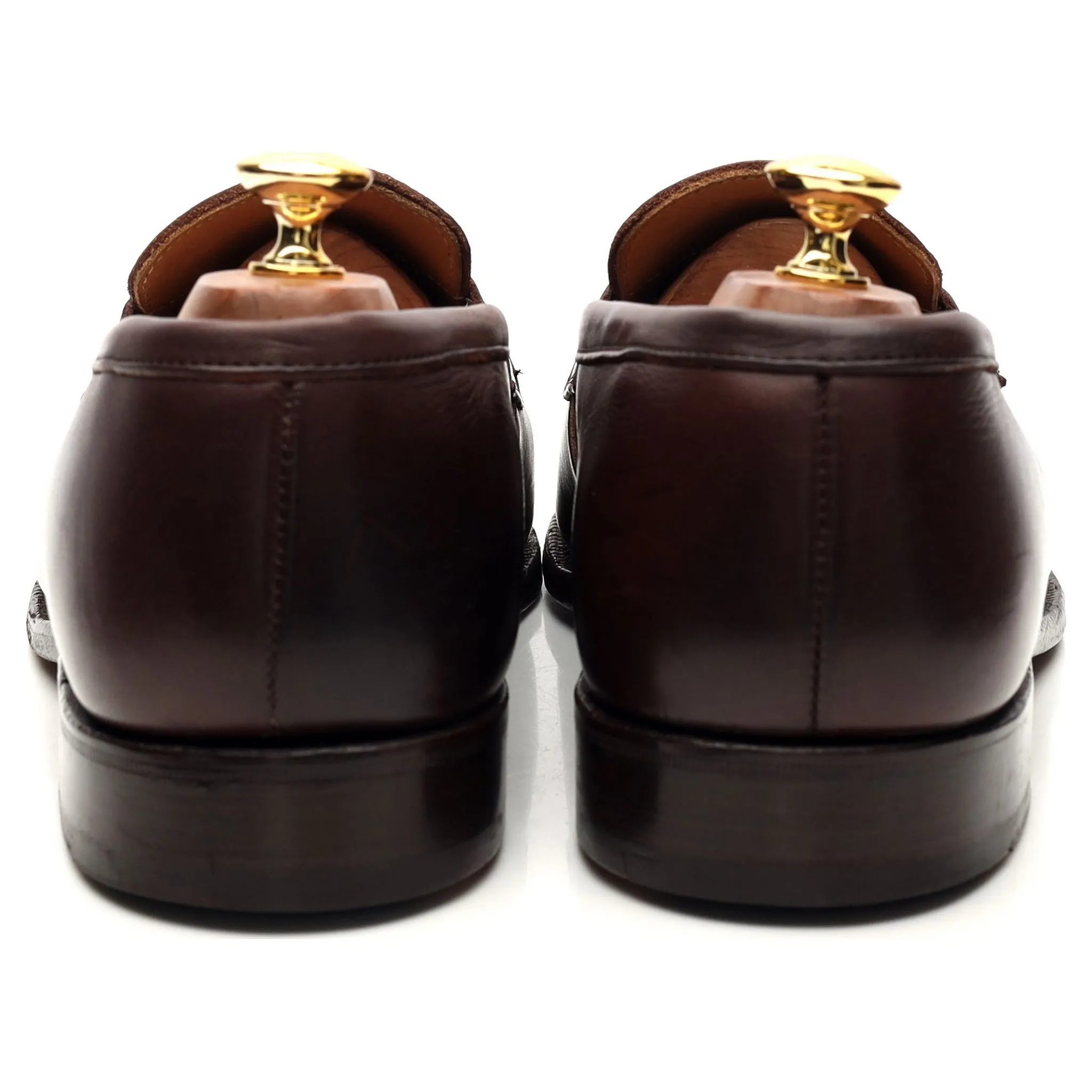 Dark Brown Leather Loafers UK 9.5