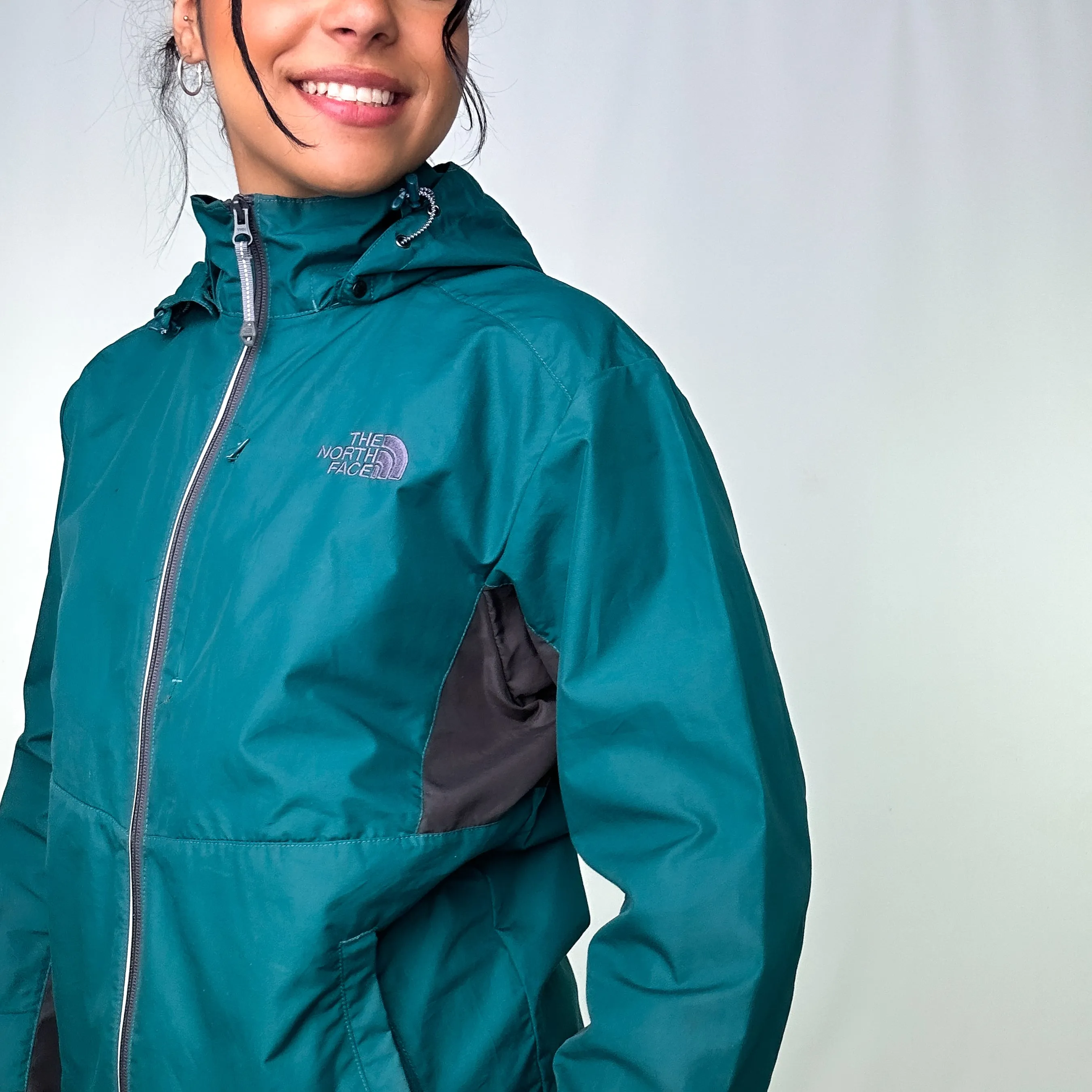 Dark Green 90s The North Face Light Rain Jacket (L)