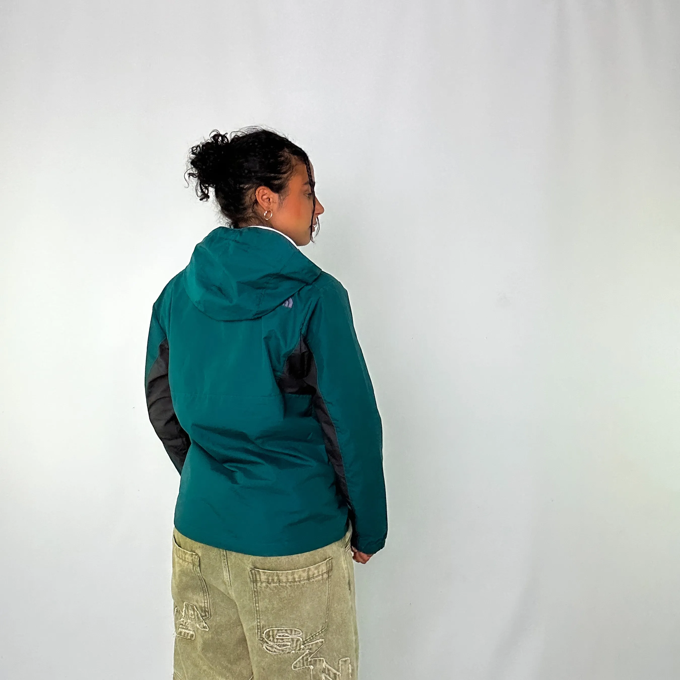 Dark Green 90s The North Face Light Rain Jacket (L)