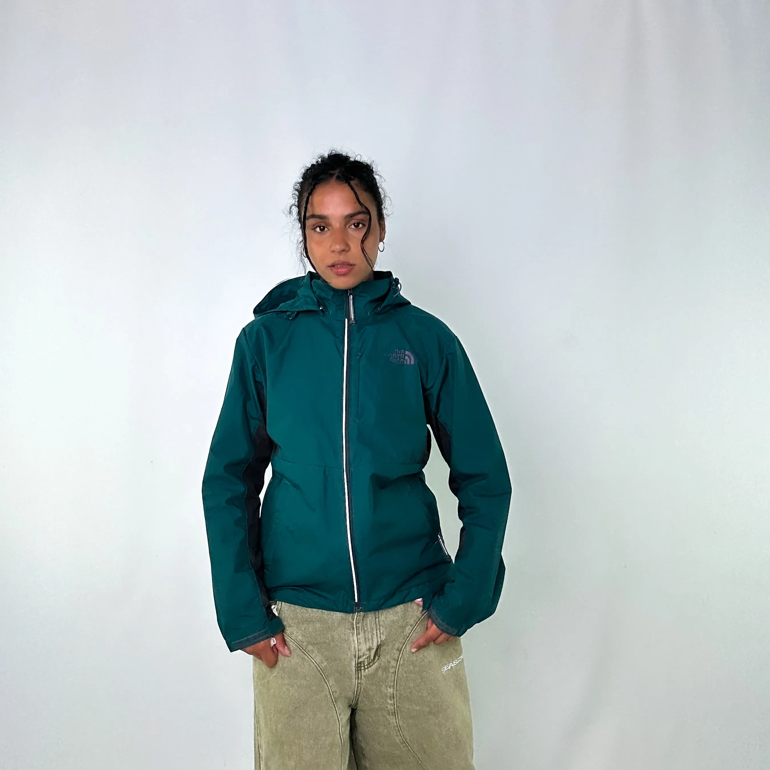 Dark Green 90s The North Face Light Rain Jacket (L)