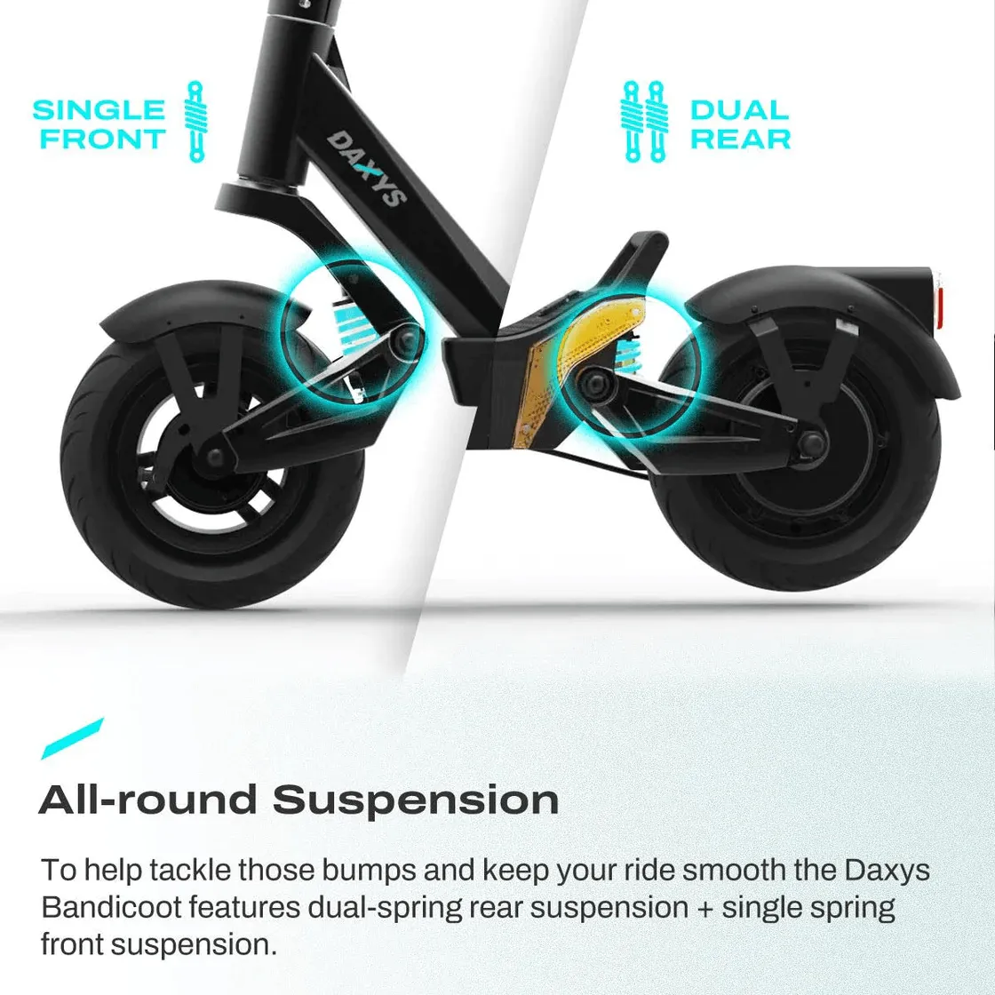 Daxys Electric Scooter Bandicoot eScooter Black