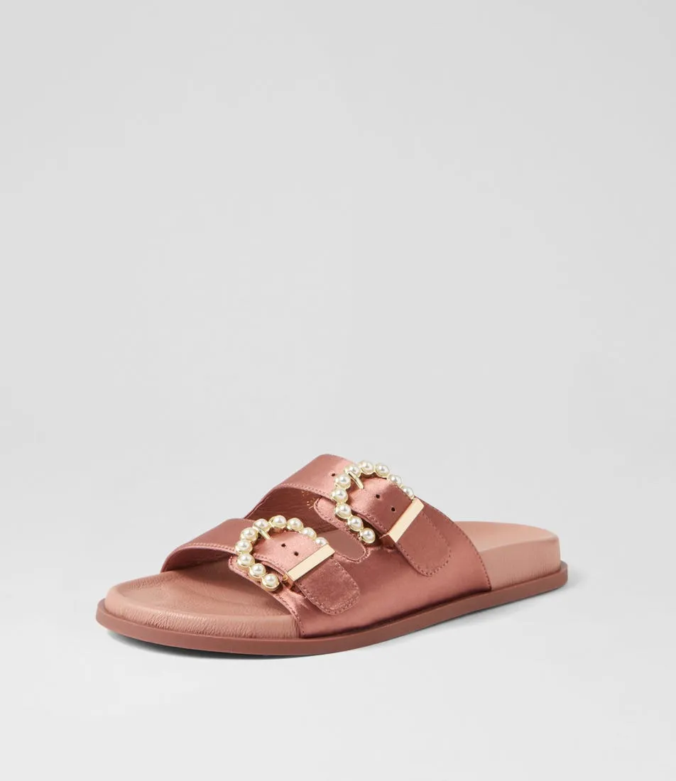 DIANA FERRARI Vindie Light Bronze Satin Sandals