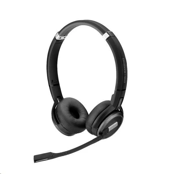 EPOS Impact Headset SDW 5063 Wireless Stereo Binaural MEMS Technology Noise Cancelling Microphone Black