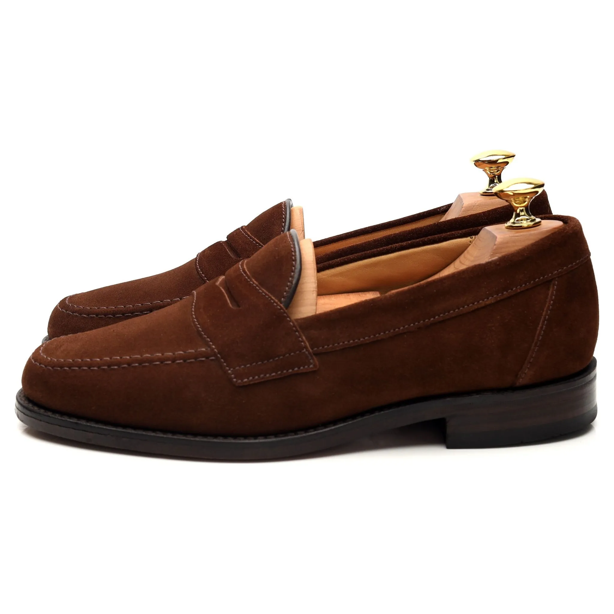 'Eton' Brown Suede Loafers UK 6 F