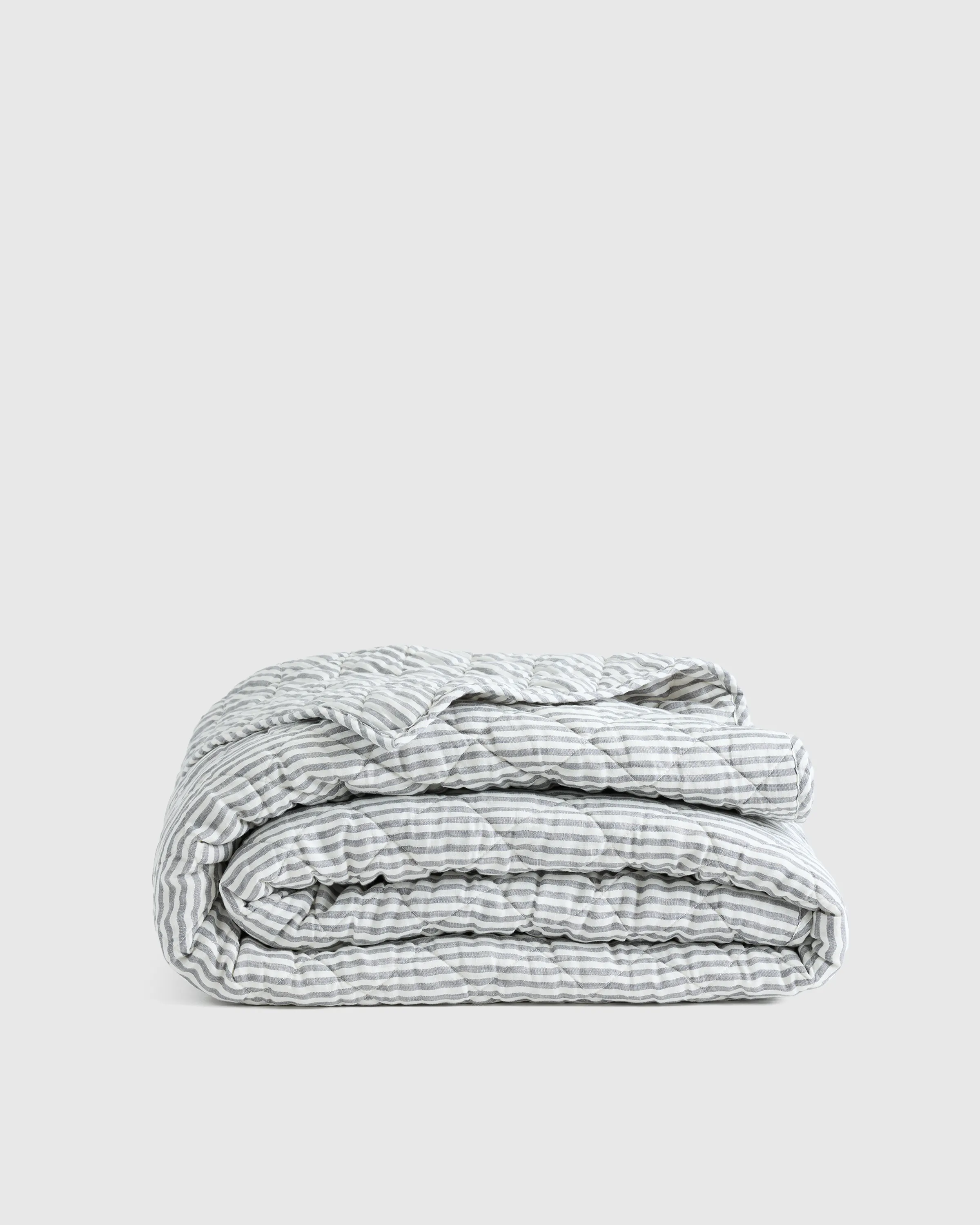 European Linen Stripe Quilt 