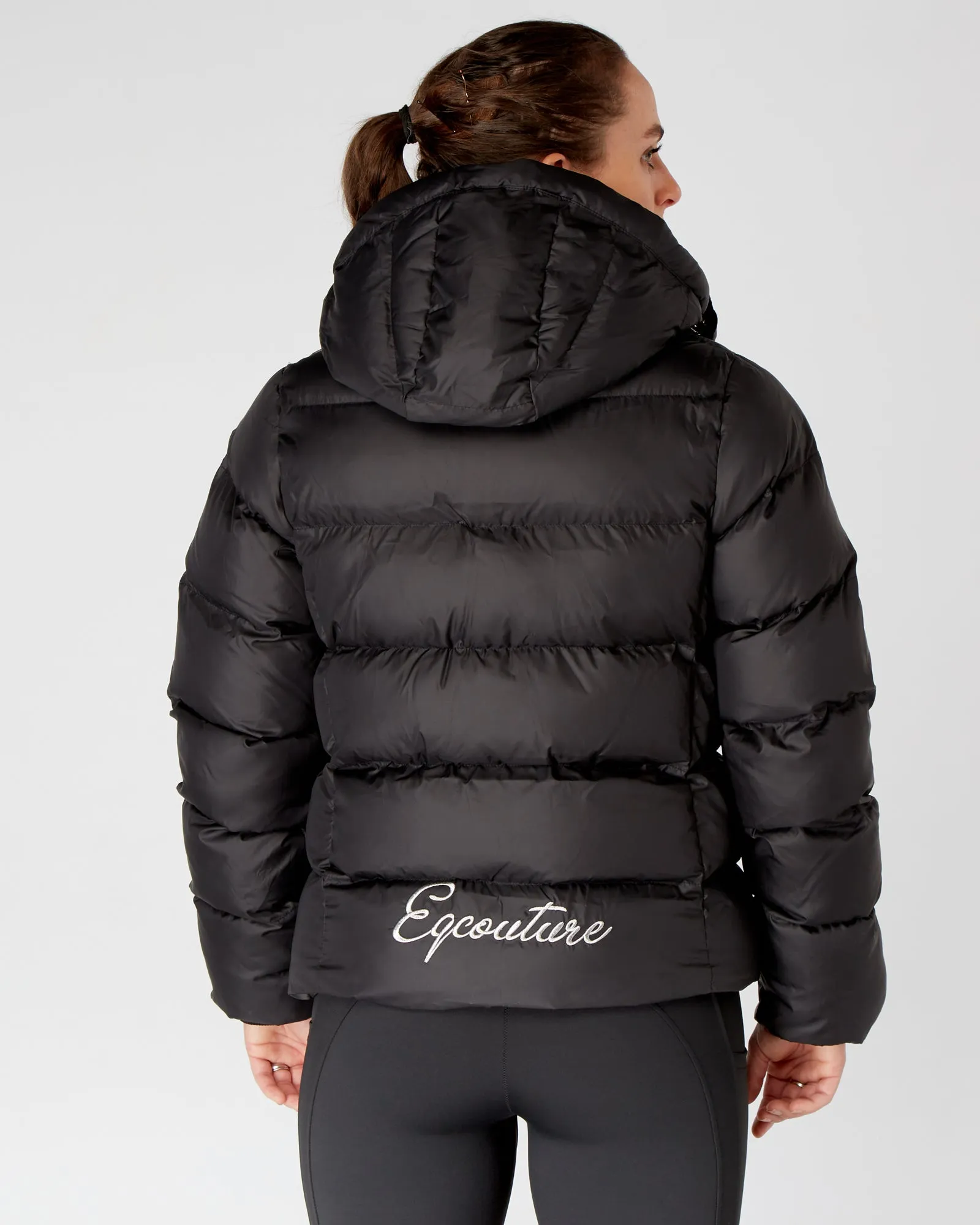 Exclusive Short Black Puffer Coat  / Jacket - Detachable Hood