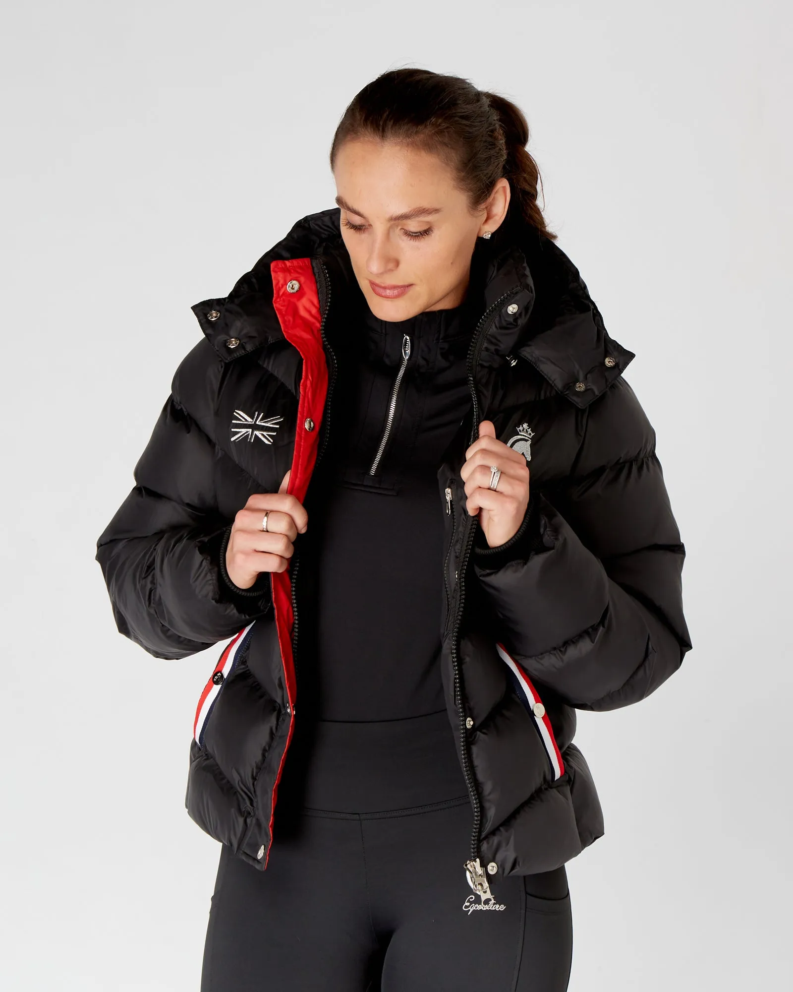 Exclusive Short Black Puffer Coat  / Jacket - Detachable Hood