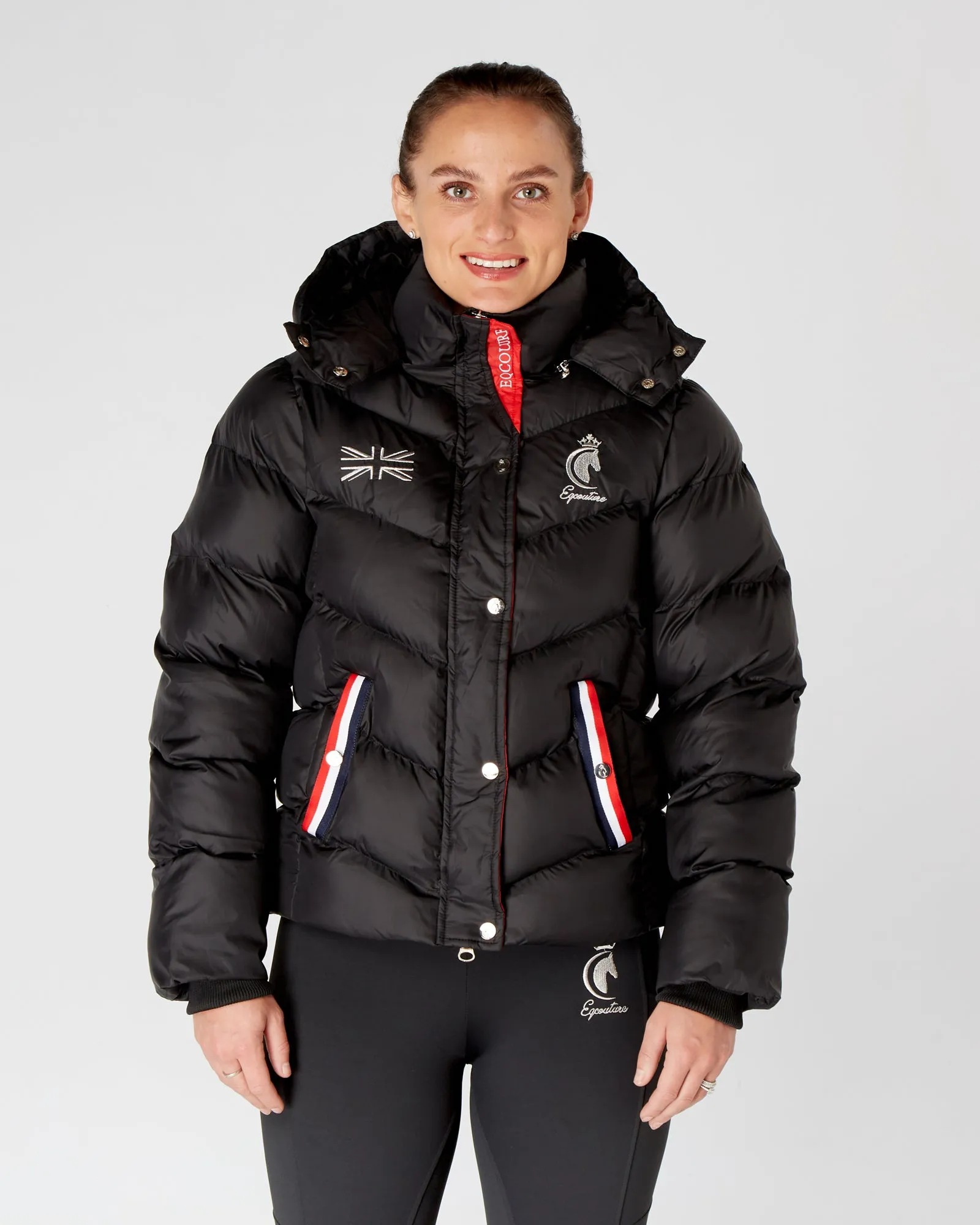 Exclusive Short Black Puffer Coat  / Jacket - Detachable Hood