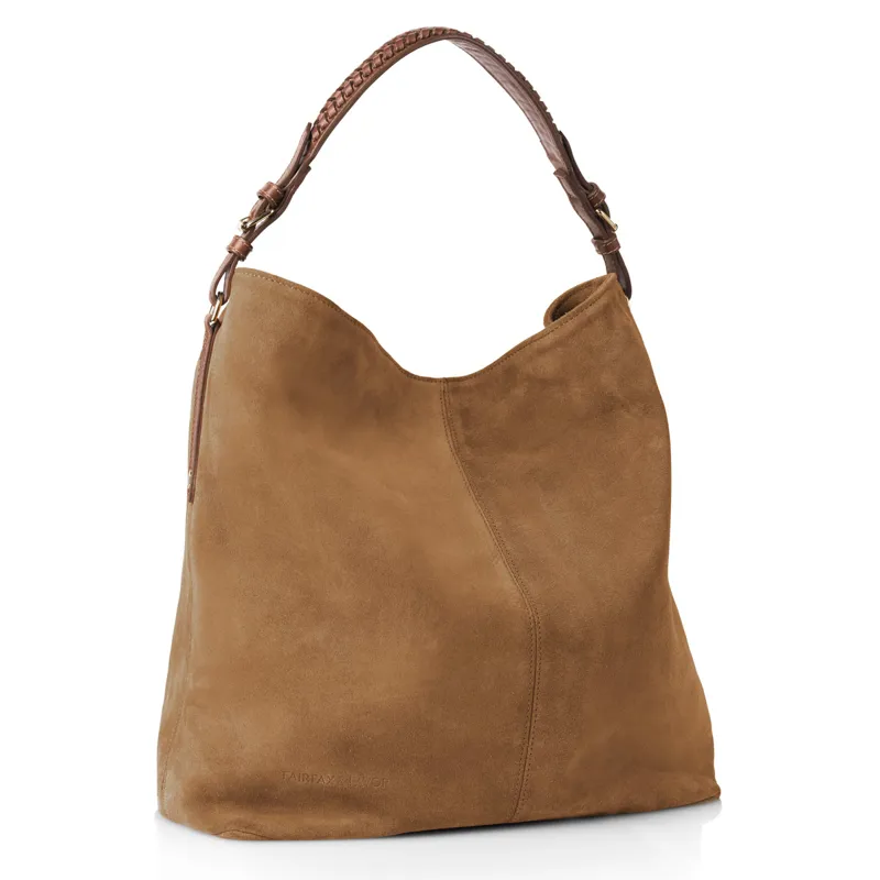 Fairfax and Favor Tetbury Tote Bag - Tan Suede