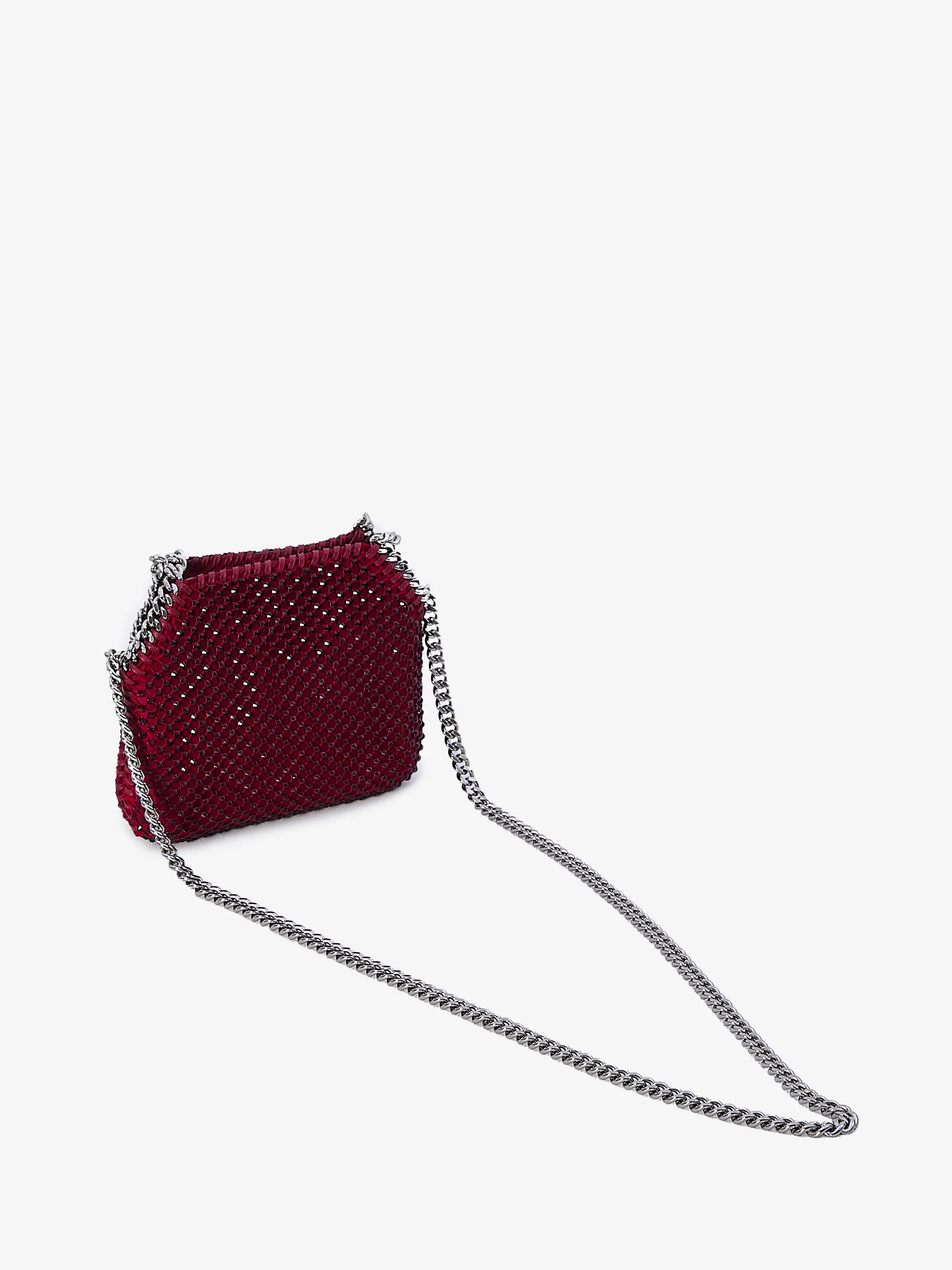 Falabella crystal mesh mini tote bag