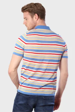 Fantasy Stripe Multicolor Tencel Polo