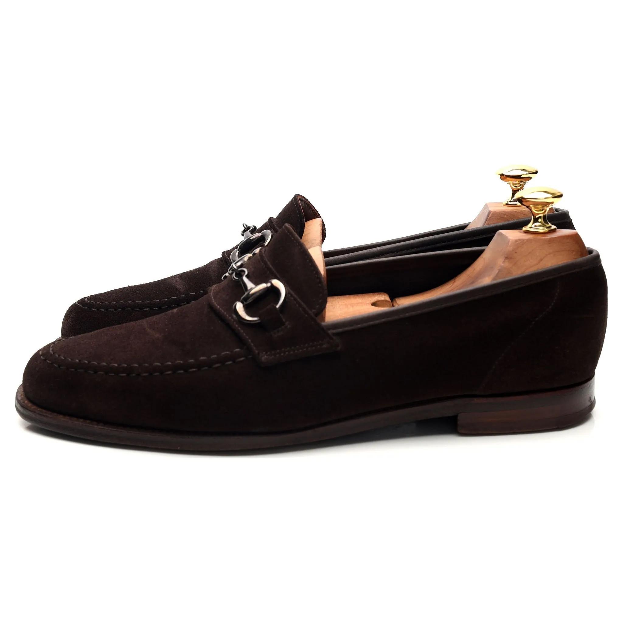 'Finchley 2' Dark Brown Suede Loafers UK 7.5 E