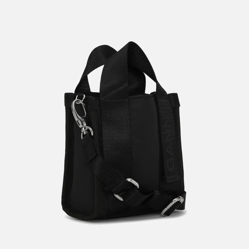 Ganni Tech Small Recycled Mini Tote Bag | Coggles