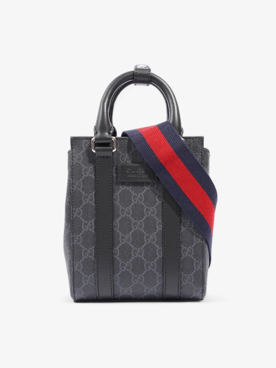 GG Supreme Tote Bag  Grey / Black PVC