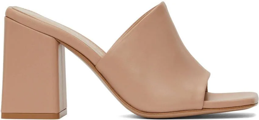 Gianvito Rossi Beige Nappa Wynn Heeled Sandals