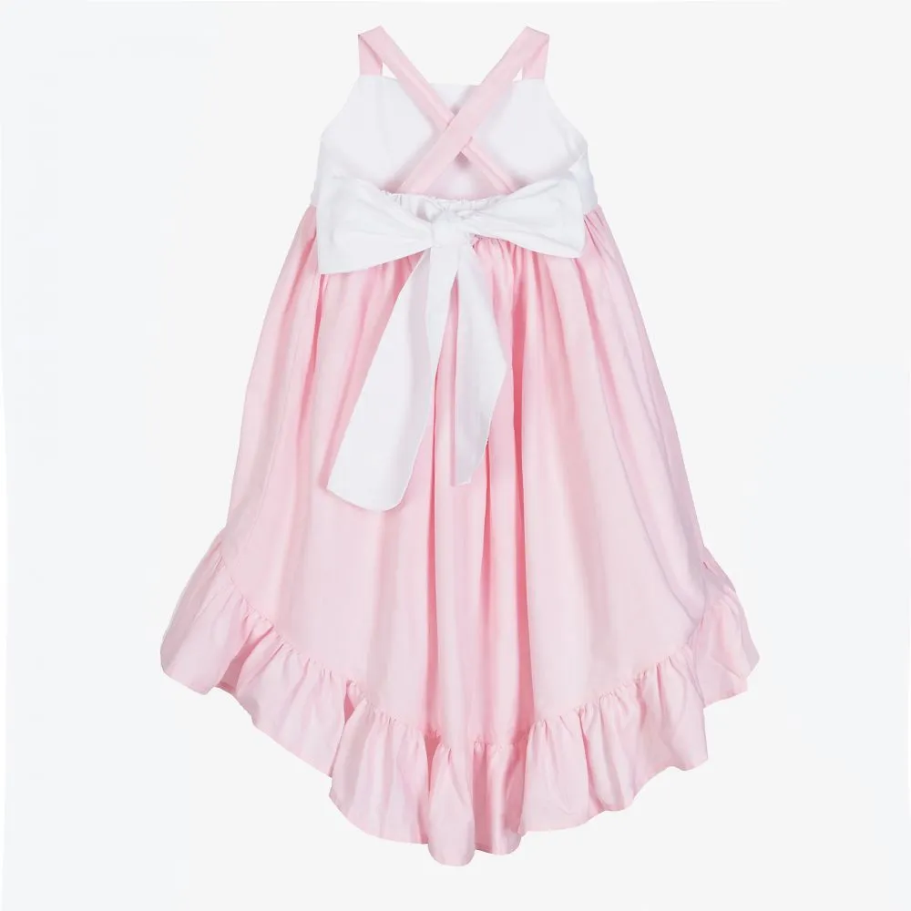 Girls Pink Cotton Dress 