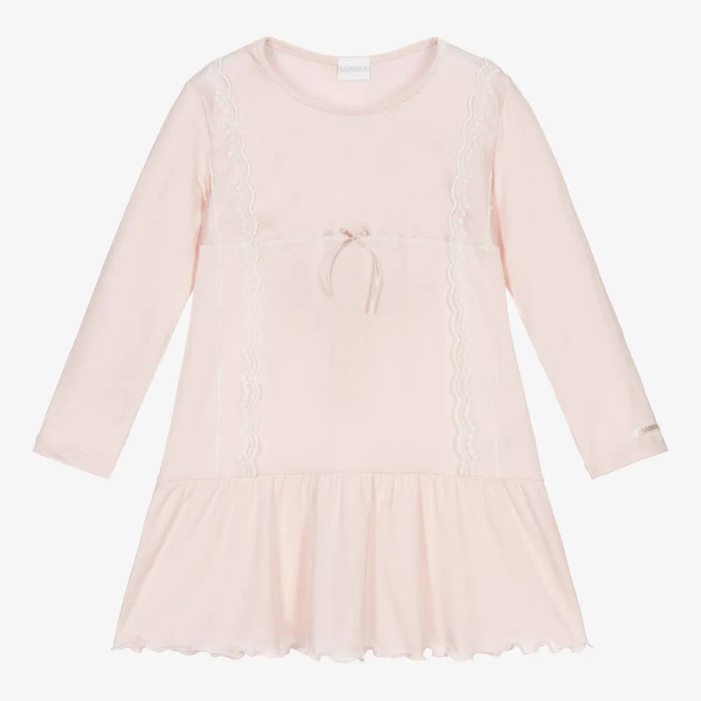 Girls Pink Modal Nightdress