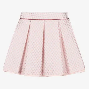 Girls Pink Pleated Skirt