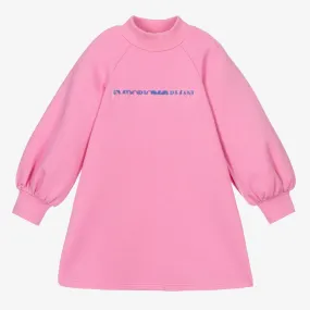 Girls Pink Sweatshirt Dress