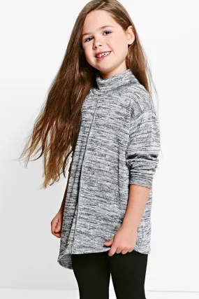 Girls Turtleneck Glitter Sweater & Legging Set