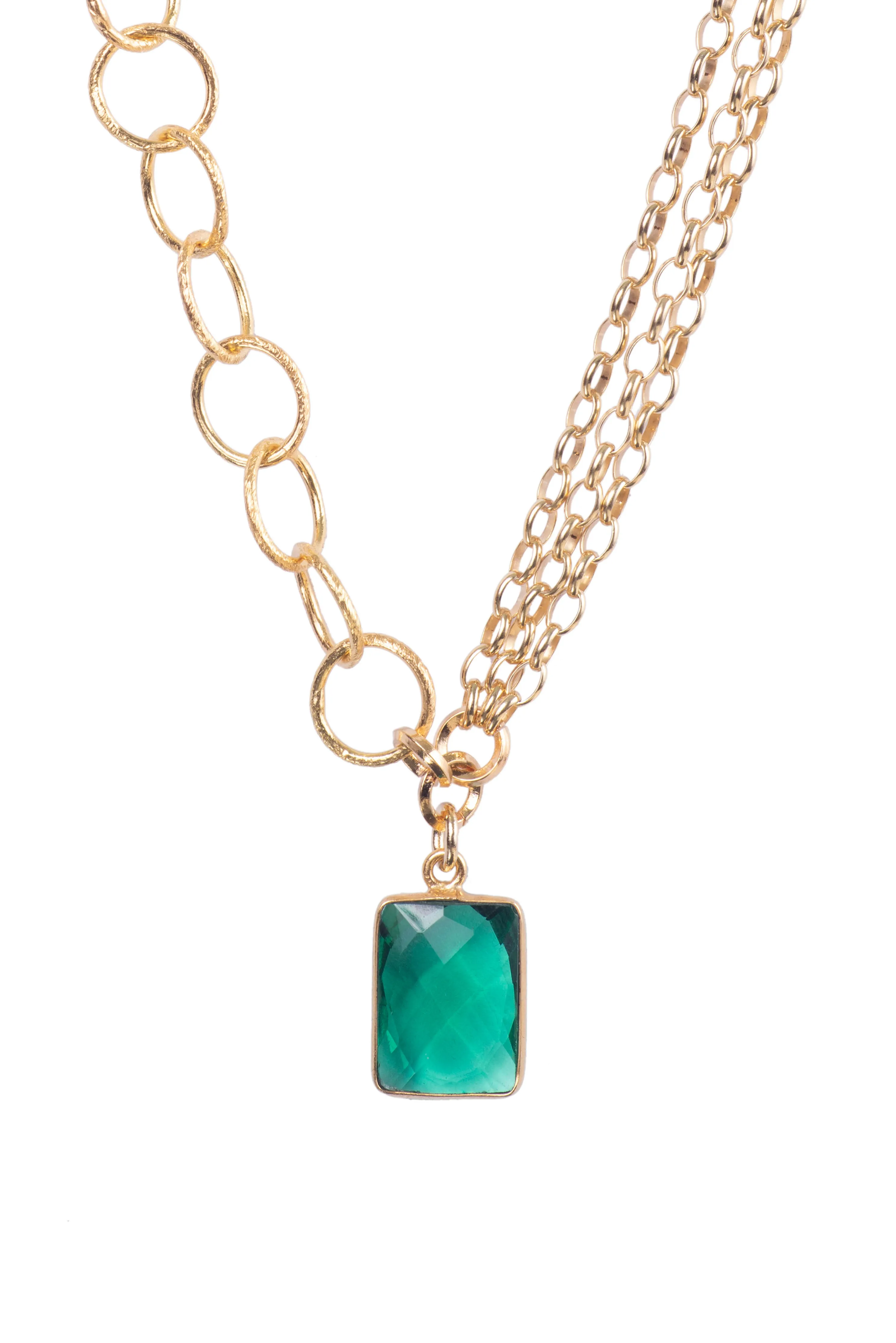 GREEN AMETHYST | NECKLACE