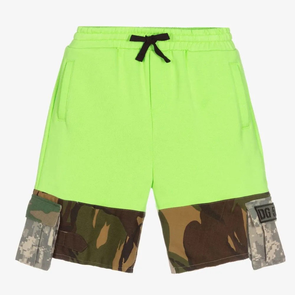 Green Camouflage Shorts