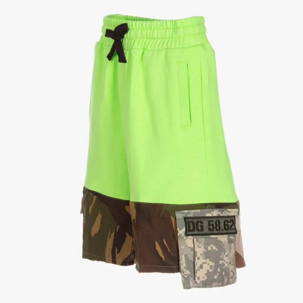 Green Camouflage Shorts