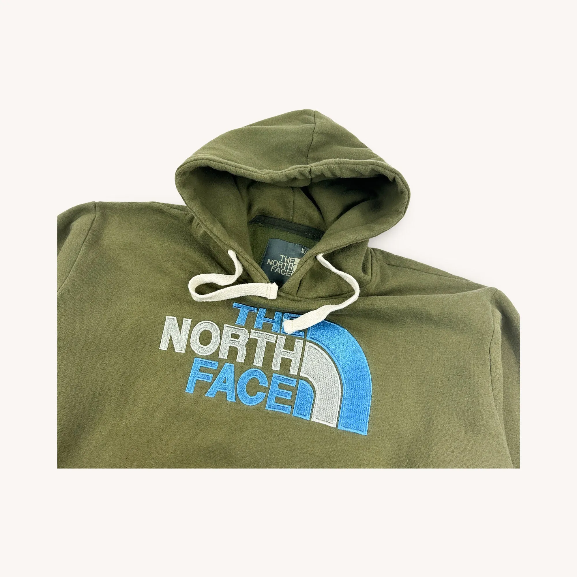 Green y2ks The North Face Spellout Sweatshirt Hoodie (M)