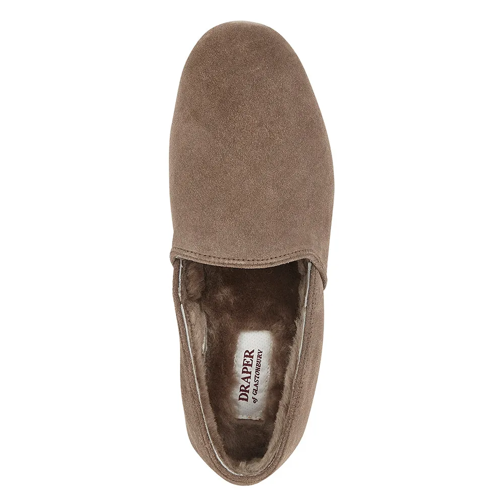 GREG Mens Suede Sheepskin Slippers