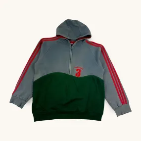 Grey Green Adidas Reworked Hoodie Sweatshirt (L)