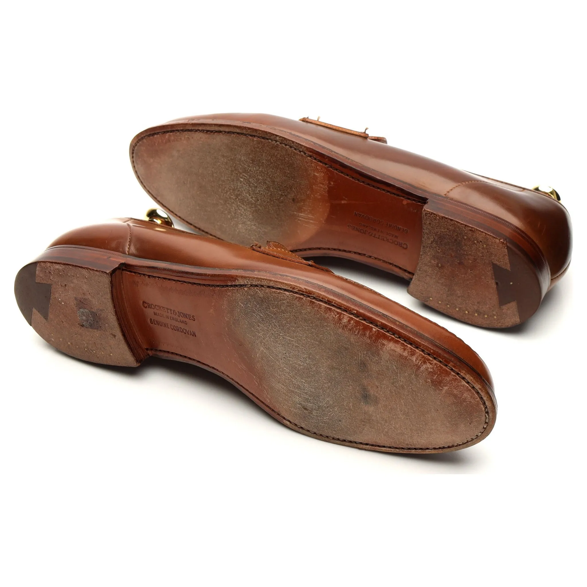 'Harvard 2' Brown Whiskey Cordovan Leather Loafers UK 9 E