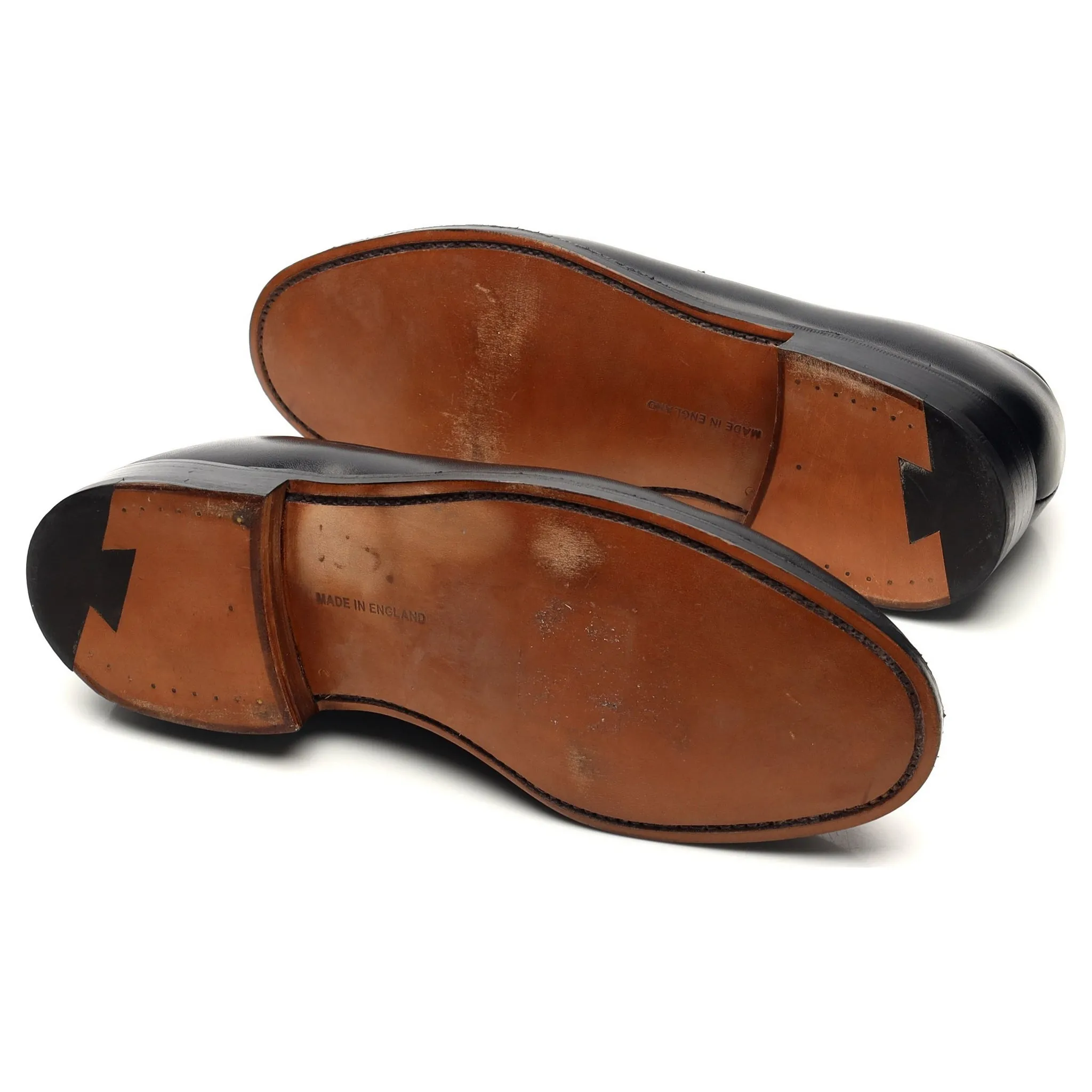 'Harvard' Black Leather Loafers UK 6