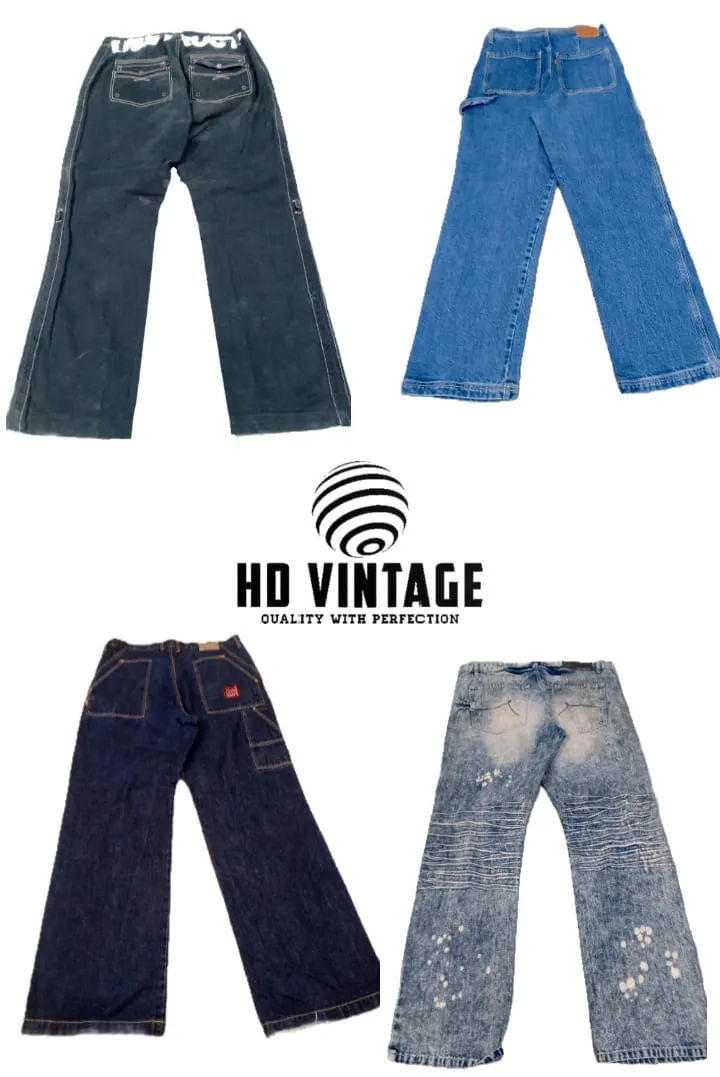 HD382 Men Designer Baggy Jeans - 22 pcs