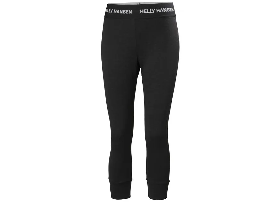 Helly Hansen W Lifa Merino Midweight 3/4 Pant Black