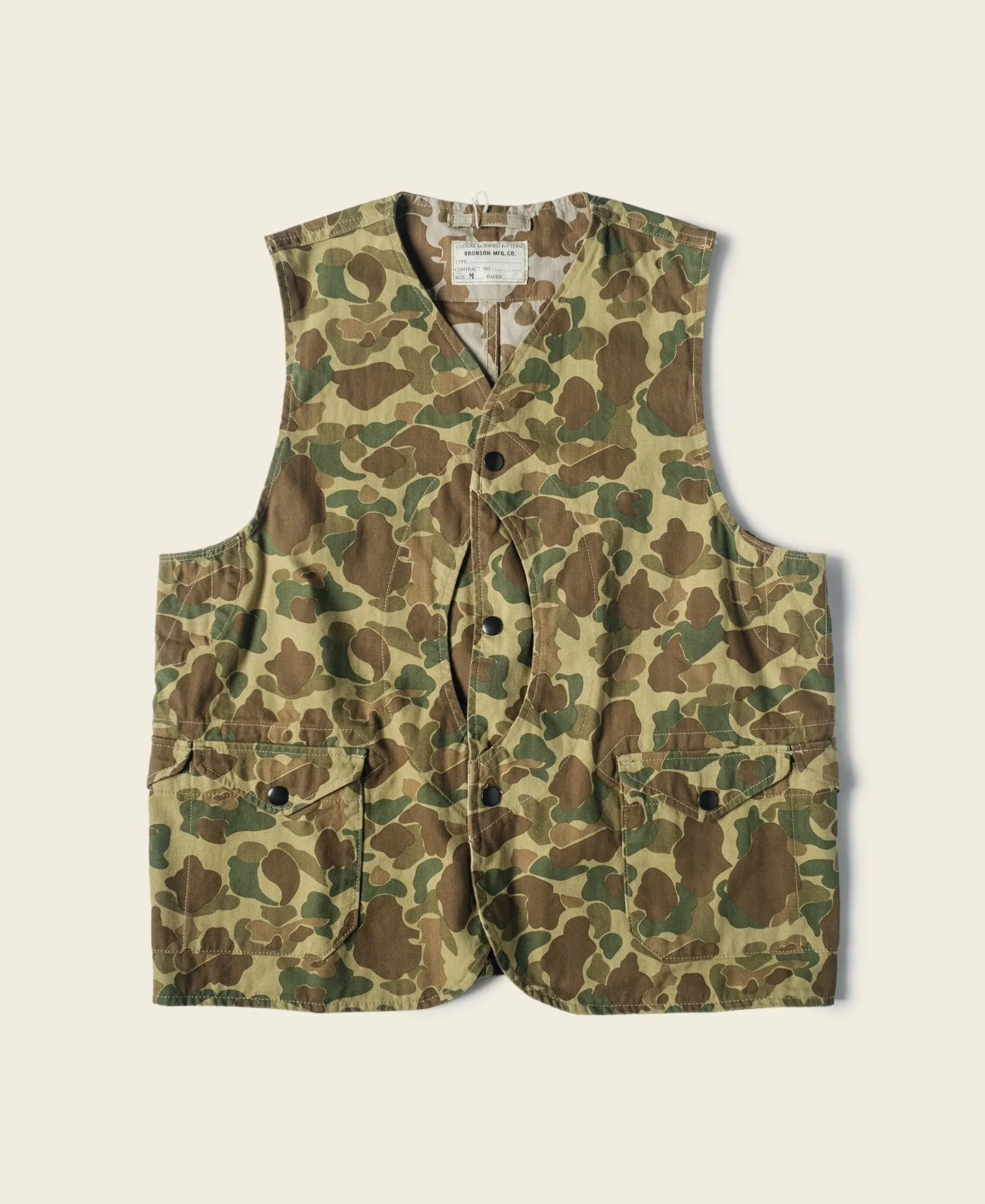 Herringbone Cotton Camouflage Assault Vest (Modified)