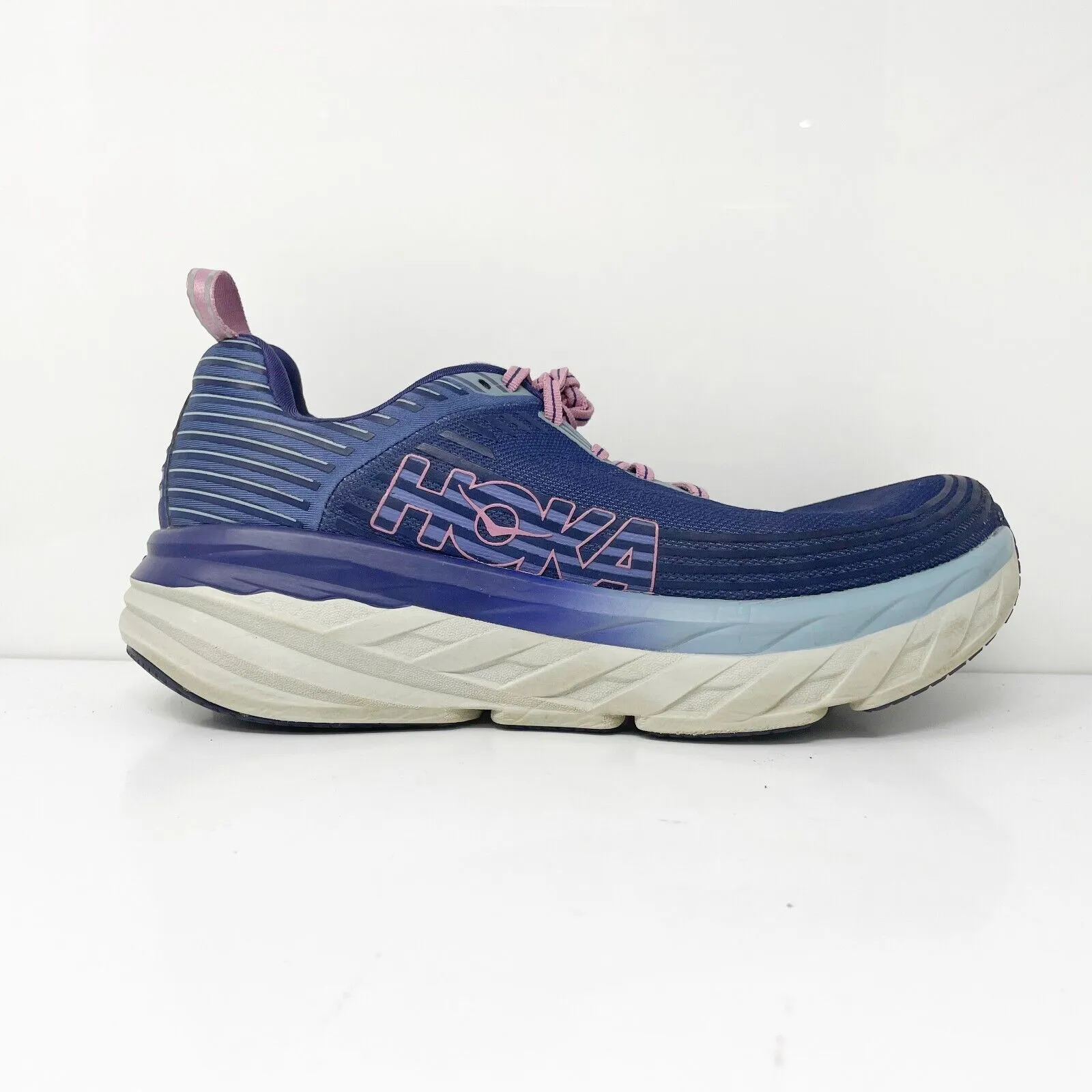 Hoka One One Womens Bondi 6 1019270 MBRB Blue Running Shoes Sneakers Size 11