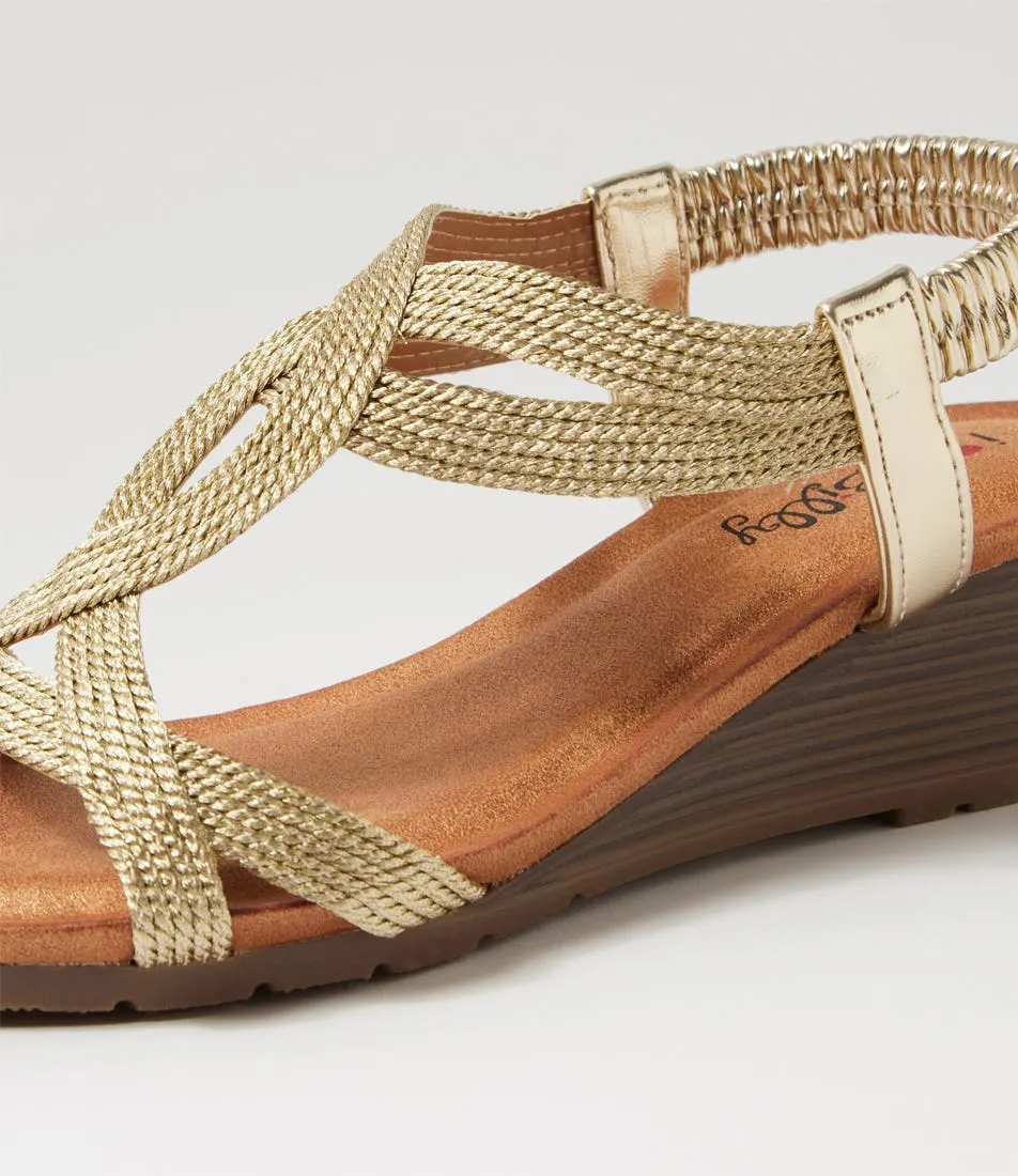 I LOVE BILLY Baveri Gold Mix Sandals