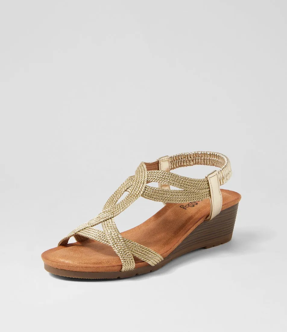 I LOVE BILLY Baveri Gold Mix Sandals