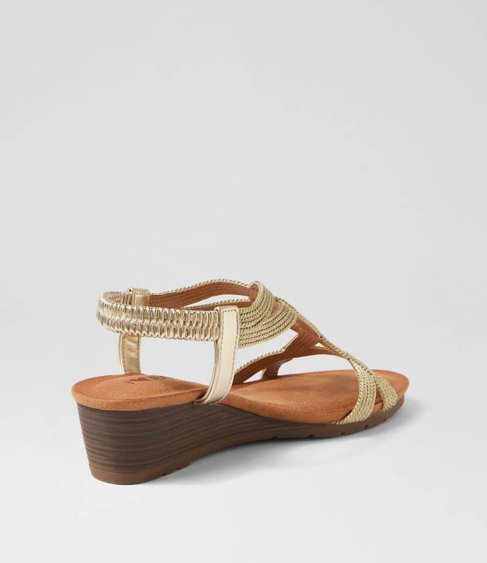 I LOVE BILLY Baveri Gold Mix Sandals