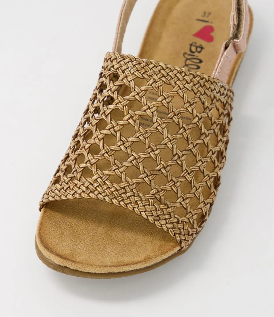 I LOVE BILLY Frady Choc Multi Sandals