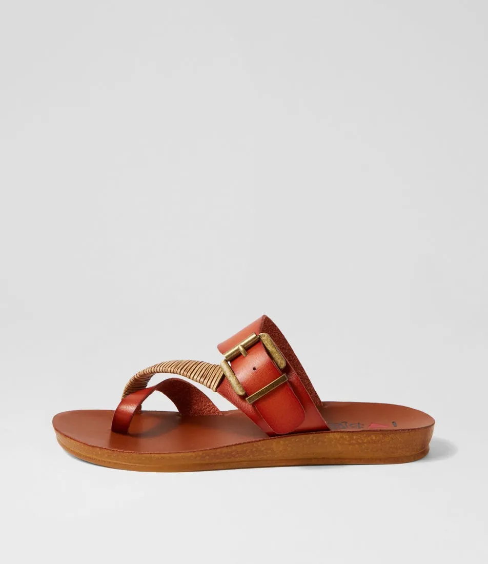 I LOVE BILLY Kitox2 Whiskey Mix Sandals