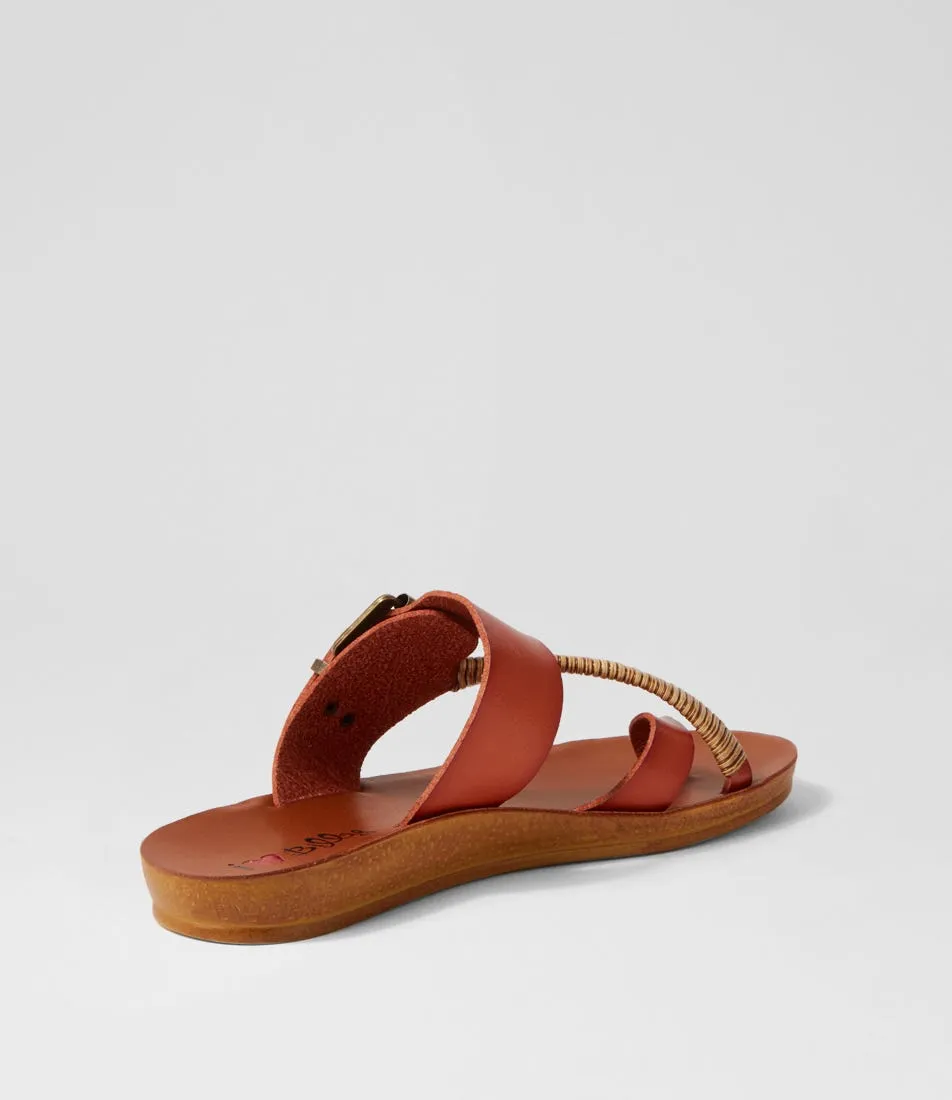 I LOVE BILLY Kitox2 Whiskey Mix Sandals