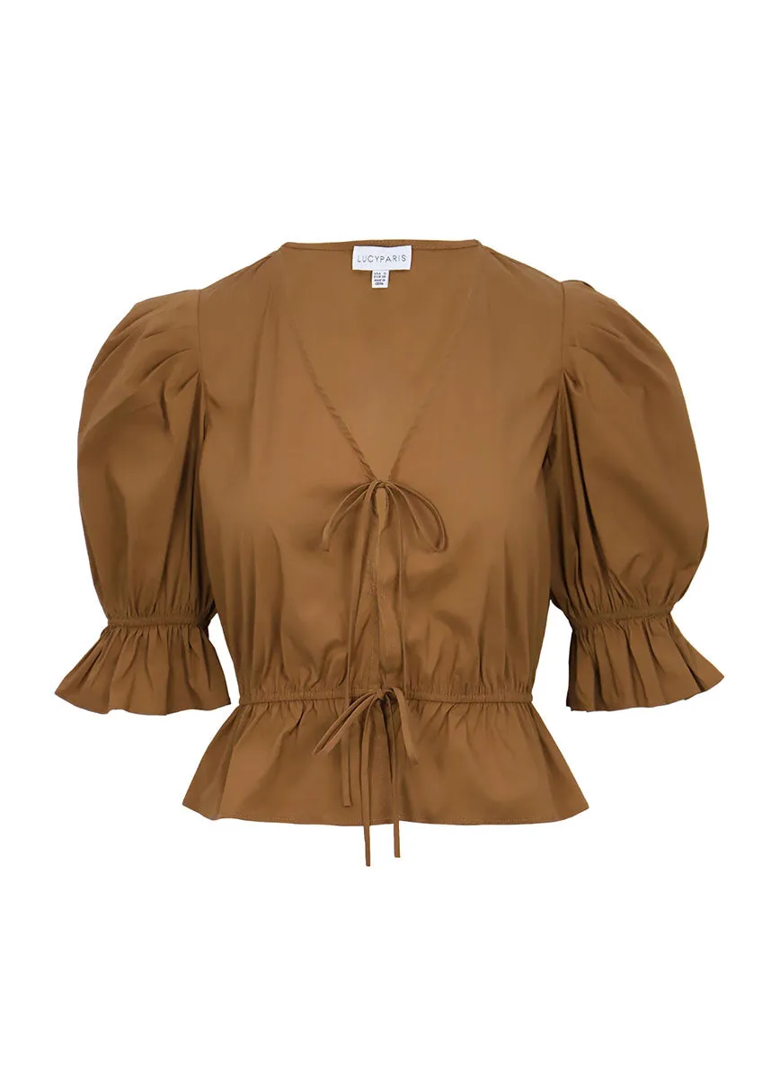 Ilia Tie Top - Brown