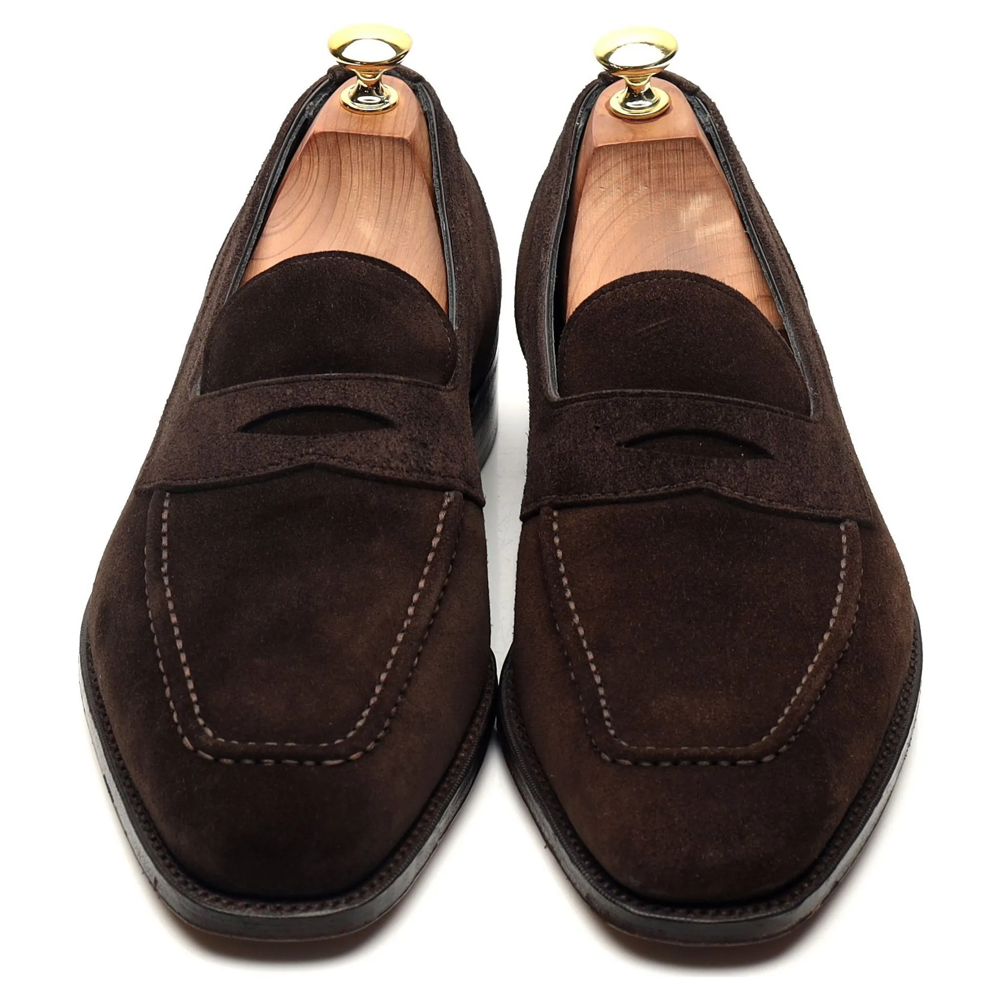 Imperial 'Saxon' Dark Brown Suede Loafers UK 8.5 F