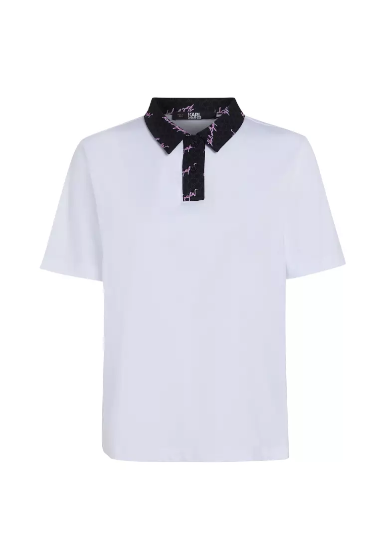 KARL LAGERFELD MONOGRAM POLO