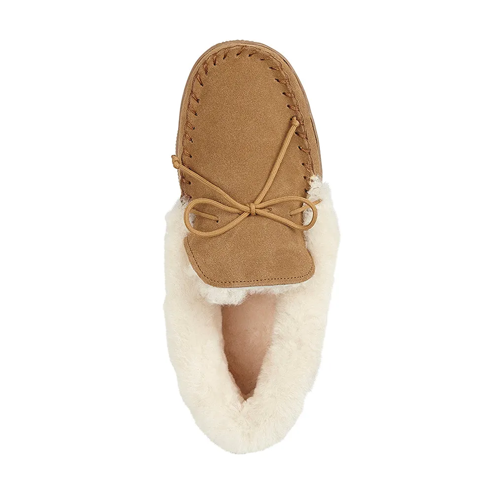 KELLY Womens Sheepskin Moccasin Slippers