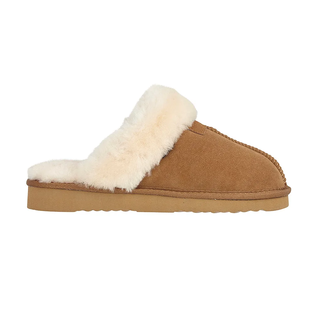 KIM Womens Sheepskin Mule Slippers