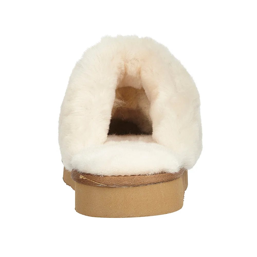 KIM Womens Sheepskin Mule Slippers